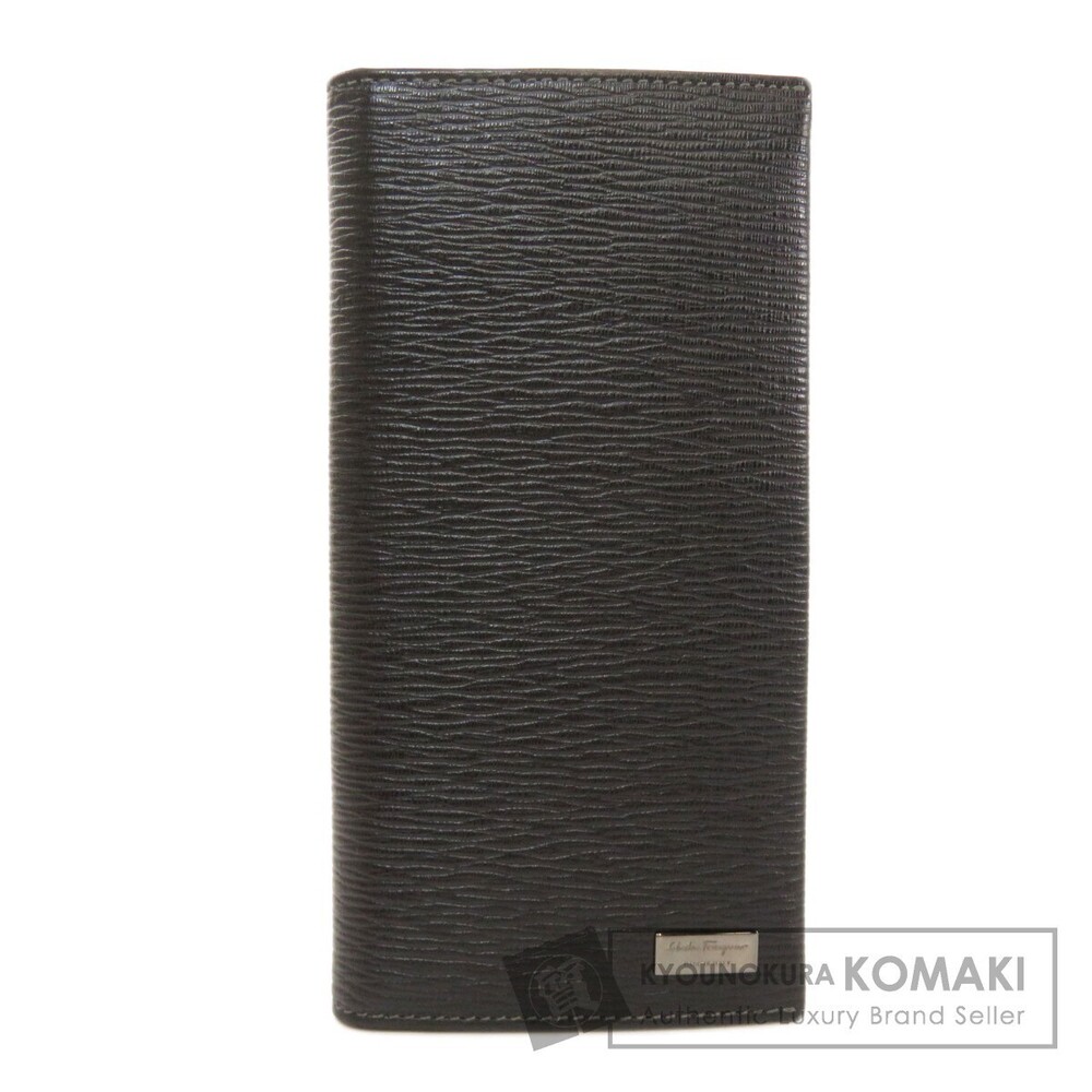 Salvatore Ferragamo Logo Plate Long Wallet Leather
